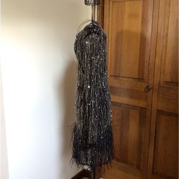 Parker Black sequin Dress, 8 - Picture 7 of 11